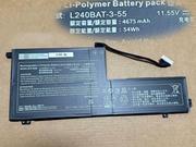 原廠Hasee L240BAT-3-55 筆電電池 6-87-L240S-54B00 11.55V 55Wh